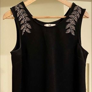 Short LBD with beaded shoulders!